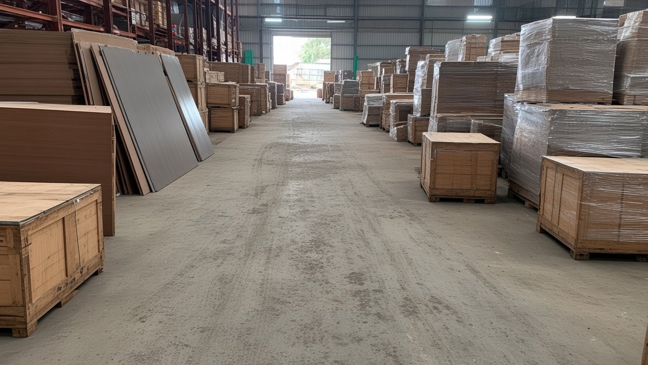 Prime Star Agencies warehouse stocking laminates and ACP sheets
