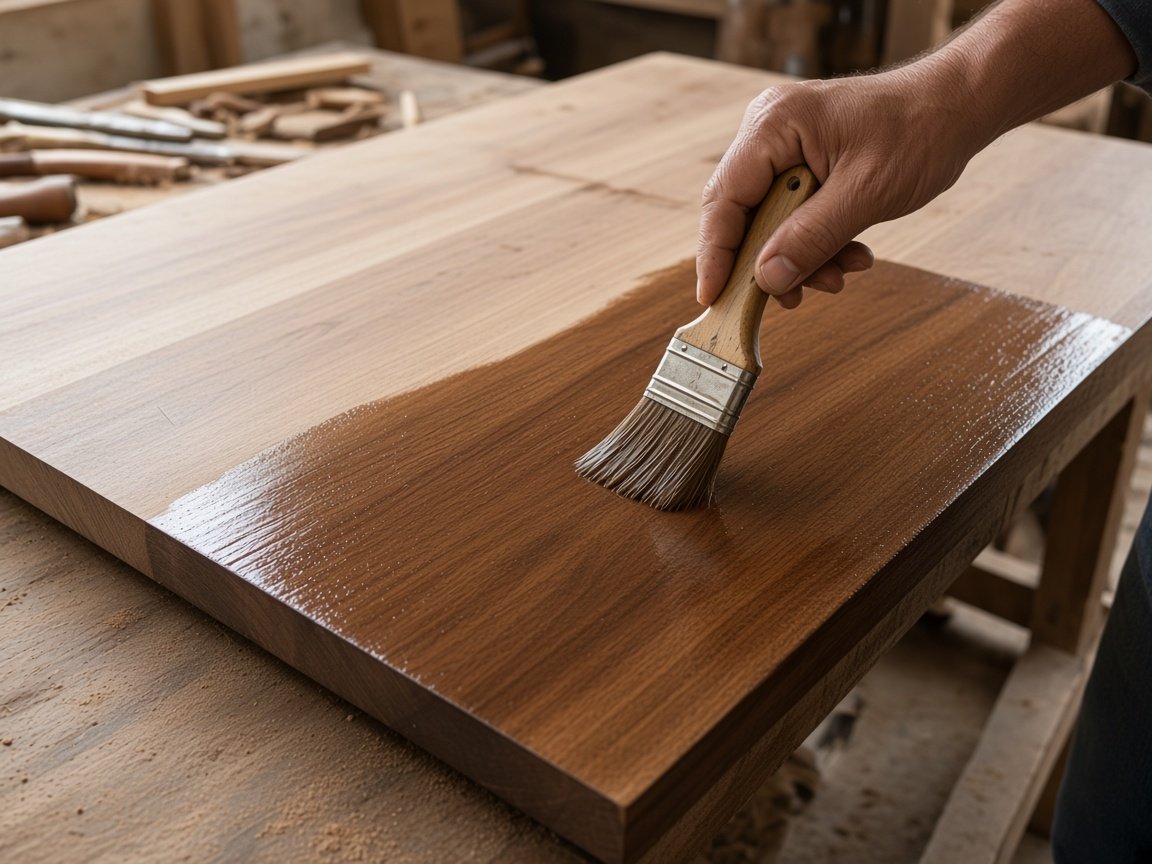 Wood coating applied at Premier Electro Coats, Cherthala