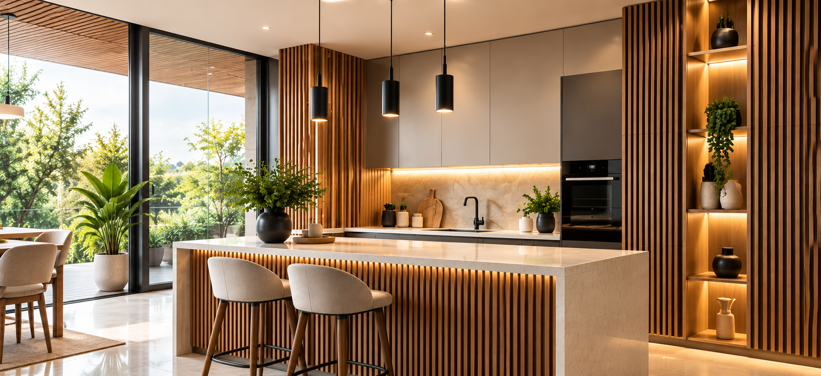 Kitchen interiors finished with Prime Star laminates